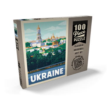 Ukraine: Kiev, Vintage Poster 100 Puzzle Schachtel Ansicht2