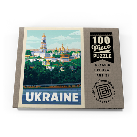 Ukraine: Kiev, Vintage Poster 100 Puzzle Schachtel Ansicht3
