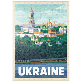 Darstellung des Puzzle-Motivs Ukraine: Kiew, Vintage Poster – Puzzleteile: 200