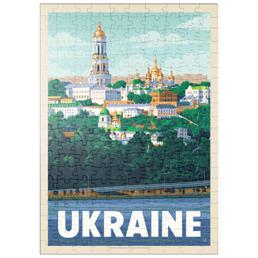 puzzleplate Ukraine: Kiev, Vintage Poster 200 Puzzle