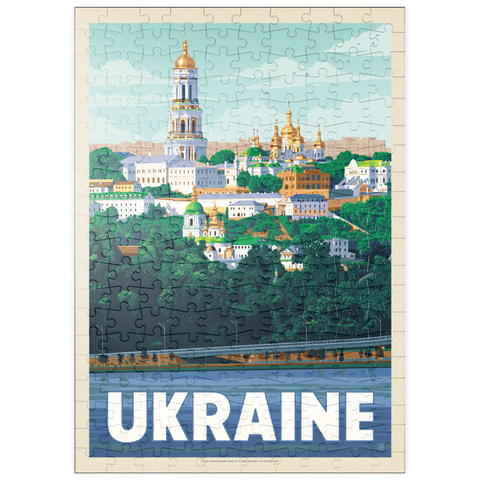 puzzleplate Ukraine: Kiev, Vintage Poster 200 Puzzle