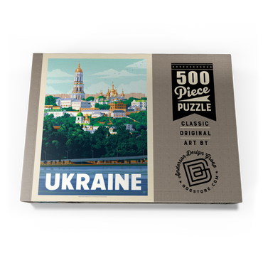 Ukraine: Kiev, Vintage Poster 500 Puzzle Schachtel Ansicht3