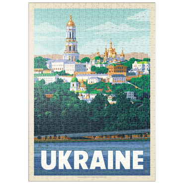 puzzleplate Ukraine: Kiev, Vintage Poster 500 Puzzle