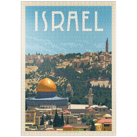 puzzleplate Israel: Jerusalem, The Old City, Vintage Poster 1000 Puzzle