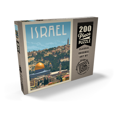 Israel: Jerusalem, The Old City, Vintage Poster 200 Puzzle Schachtel Ansicht2