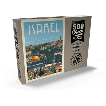Israel: Jerusalem, The Old City, Vintage Poster 500 Puzzle Schachtel Ansicht2