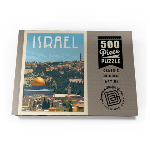 Israel: Jerusalem, The Old City, Vintage Poster 500 Puzzle Schachtel Ansicht3