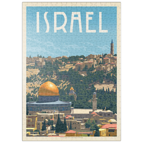 puzzleplate Israel: Jerusalem, The Old City, Vintage Poster 500 Puzzle