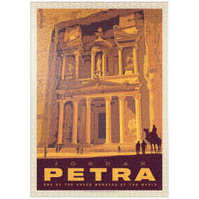 Darstellung des Puzzle-Motivs Jordanien: Petra, Vintage Poster – Puzzleteile: 1000