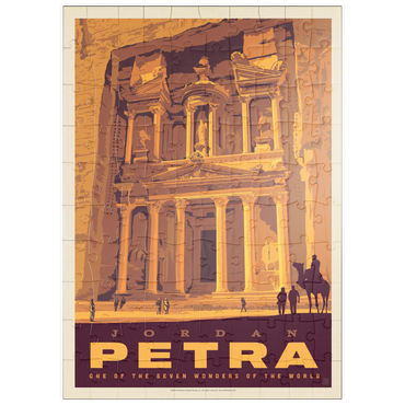 puzzleplate Jordan: Petra, Vintage Poster 100 Puzzle