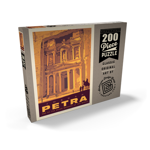 Jordan: Petra, Vintage Poster 200 Puzzle Schachtel Ansicht2