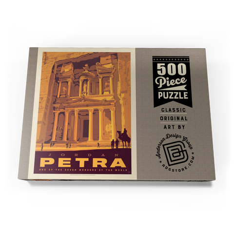 Jordan: Petra, Vintage Poster 500 Puzzle Schachtel Ansicht3
