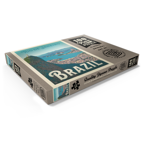 Darstellung des Puzzle Motivs Brasilien: Rio de Janeiro Hafenansicht, Vintage Poster - Puzzleteile: 100