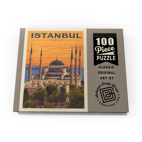 Turkey: Istanbul, Vintage Poster 100 Puzzle Schachtel Ansicht3
