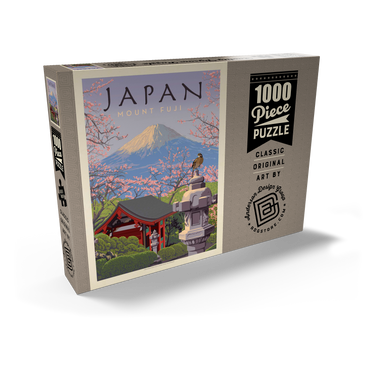 Japan: Mount Fuji, Vintage Poster 1000 Puzzle Schachtel Ansicht2