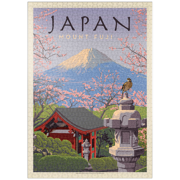 puzzleplate Japan: Mount Fuji, Vintage Poster 1000 Puzzle