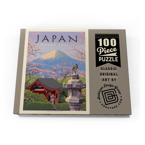 Japan: Mount Fuji, Vintage Poster 100 Puzzle Schachtel Ansicht3