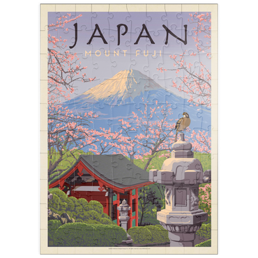 puzzleplate Japan: Mount Fuji, Vintage Poster 100 Puzzle