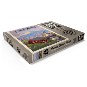 Darstellung des Puzzle Motivs Japan: Der Berg Fuji, Vintage Poster - Puzzleteile: 200