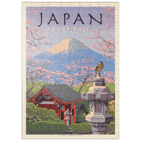 puzzleplate Japan: Mount Fuji, Vintage Poster 200 Puzzle