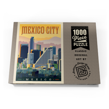 Mexico: Mexico City, Vintage Poster 1000 Puzzle Schachtel Ansicht3