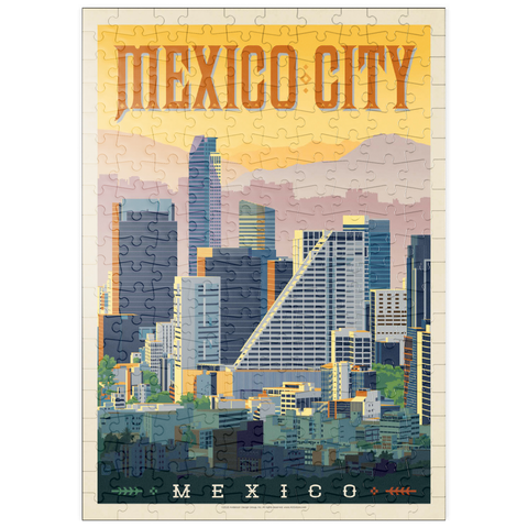 puzzleplate Mexico: Mexico City, Vintage Poster 200 Puzzle
