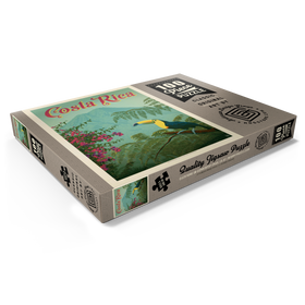 Darstellung des Puzzle Motivs Costa Rica: Toucan in the jungle, Vintage Poster - Puzzleteile: 100