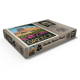 Alternative Darstellung des Puzzle-Motivs Griechenland: Der Parthenon, Vintage Poster – Puzzleteile: 1000