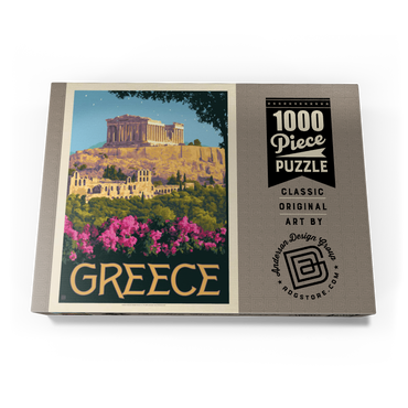 Greece: The Parthenon, Vintage Poster 1000 Puzzle Schachtel Ansicht3