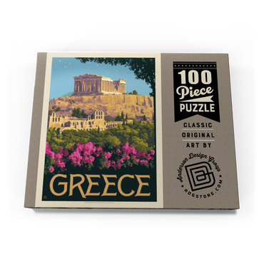 Greece: The Parthenon, Vintage Poster 100 Puzzle Schachtel Ansicht3