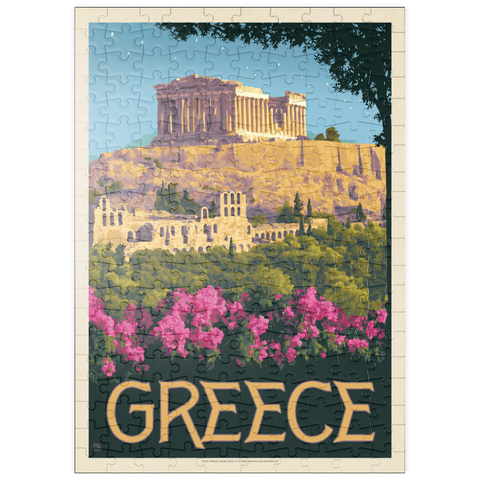 puzzleplate Greece: The Parthenon, Vintage Poster 200 Puzzle