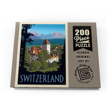 Switzerland, Vintage Travel Poster 200 Puzzle Schachtel Ansicht3
