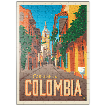 puzzleplate Colombia: Cartagena, Vintage Poster 200 Puzzle