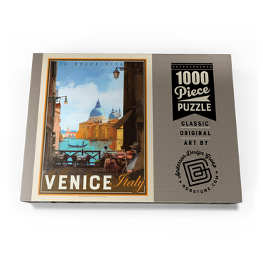 Italy, Venice: La Dolce Vita, Vintage Poster 1000 Puzzle Schachtel Ansicht3