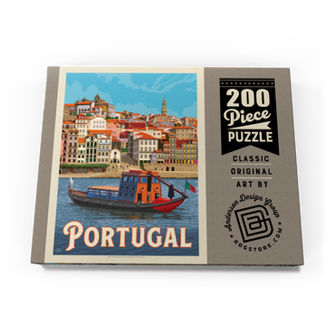 Portugal: Porto District, Vintage Poster 200 Puzzle Schachtel Ansicht3