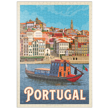 puzzleplate Portugal: Porto District, Vintage Poster 500 Puzzle
