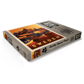 Darstellung des Puzzle Motivs Schweden: Stockholm, Vintage Poster - Puzzleteile: 100