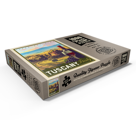 Darstellung des Puzzle Motivs Italien, Toskana: Terra Del Vino (Weinland), Vintage Poster - Puzzleteile: 1000