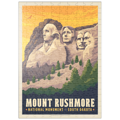 puzzleplate Mt Rushmore National Memorial: Side View 200 Puzzle