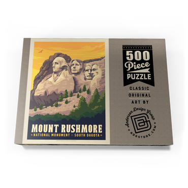 Mt Rushmore National Memorial: Side View 500 Puzzle Schachtel Ansicht3
