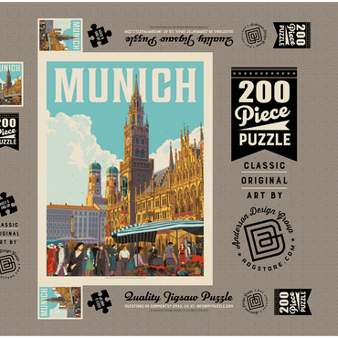 Germany: Munich 200 Puzzle Schachtel 3D Modell
