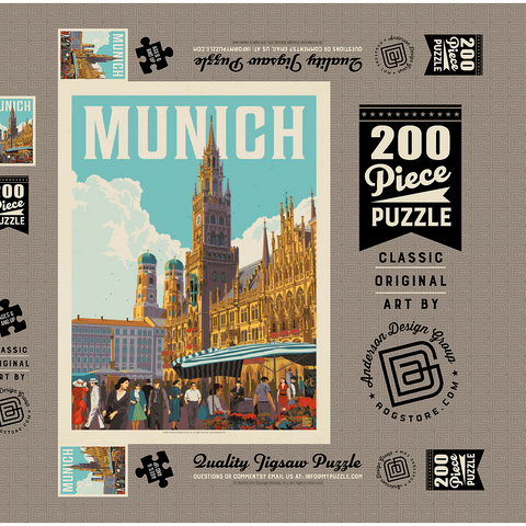 Germany: Munich 200 Puzzle Schachtel 3D Modell