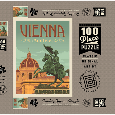 Austria: Vienna 100 Puzzle Schachtel 3D Modell