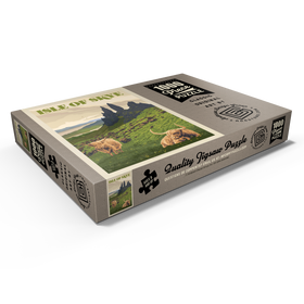 Alternative Darstellung des Puzzle-Motivs Schottland: Isle of Skye, Vintage Poster – Puzzleteile: 1000