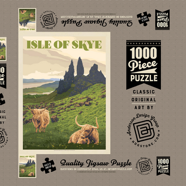 Scotland: Isle Of Skye 1000 Puzzle Schachtel 3D Modell