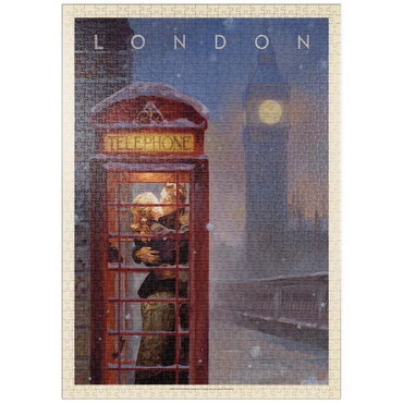 puzzleplate England: London Phone Booth 1000 Puzzle