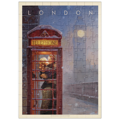 puzzleplate England: London Phone Booth 100 Puzzle