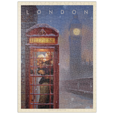puzzleplate England: London Phone Booth 500 Puzzle