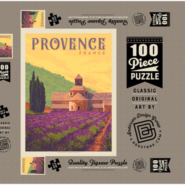 France: Provence 100 Puzzle Schachtel 3D Modell